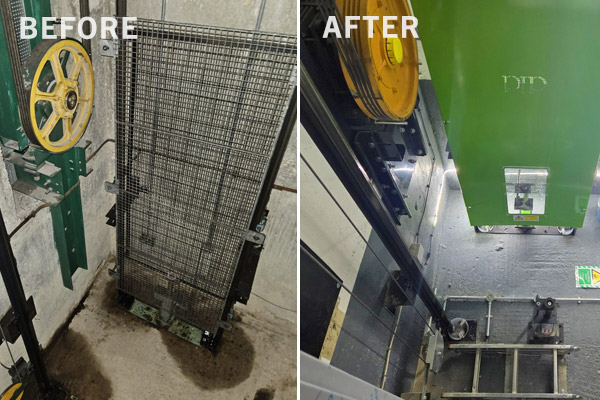 Lift pit, oil-free and clean