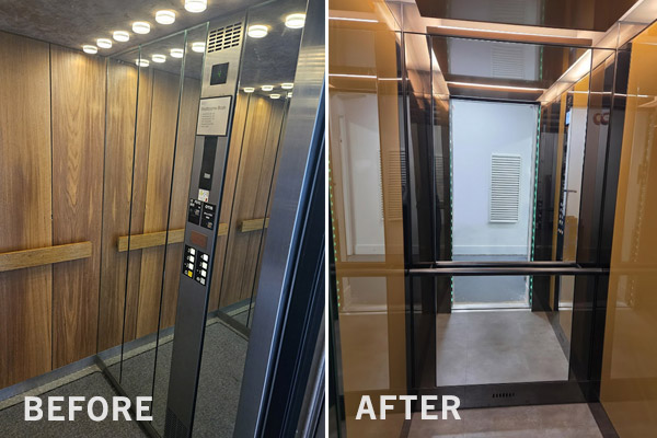 refurbishment of lift - London